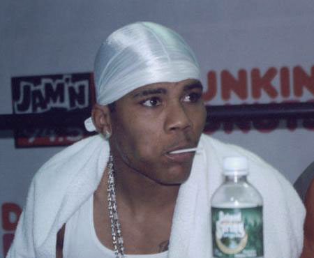 Nelly at a press confrence